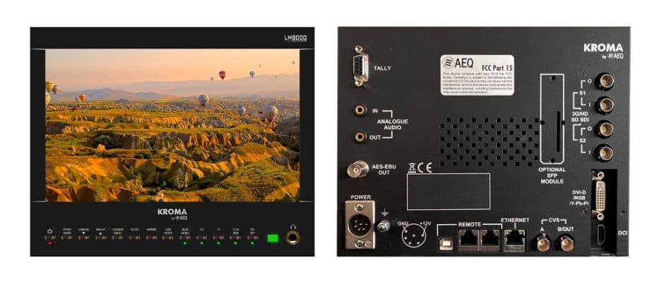 LM8000 front and rear panels
