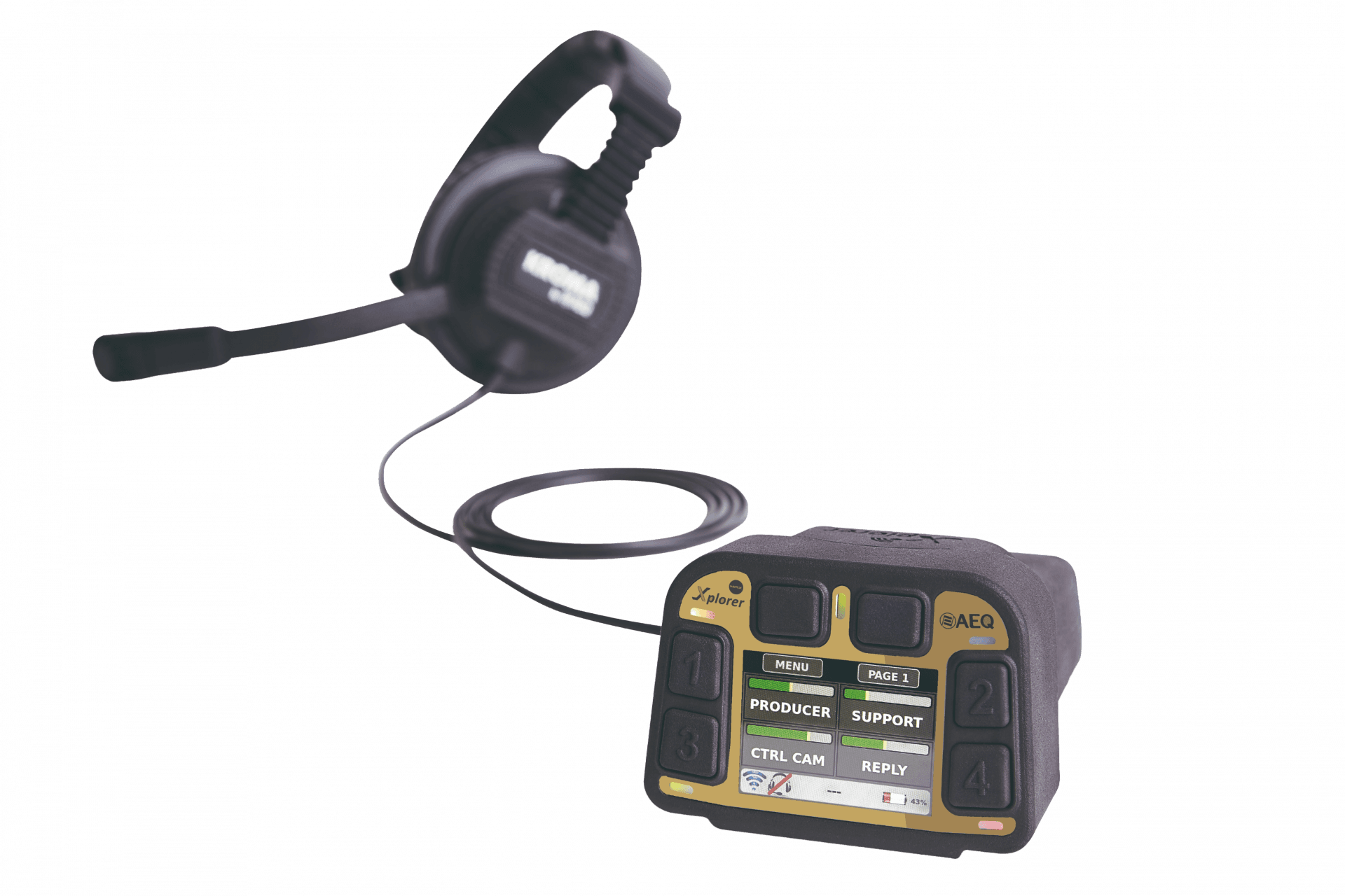 Xplorer MAX – AEQ wireless intercom beltpack